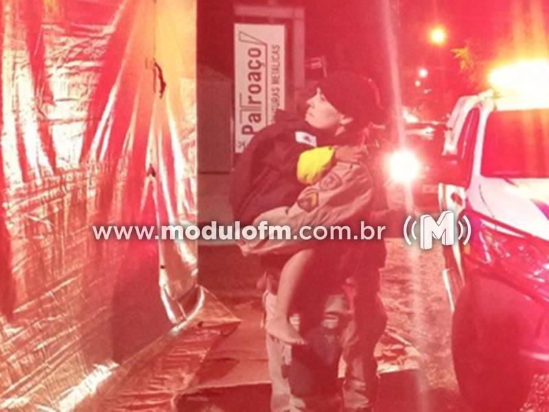 Em intervenção heroica, jovem, perito e Polícia Militar salvam criança de 4 anos encontrada a 2 km de casa