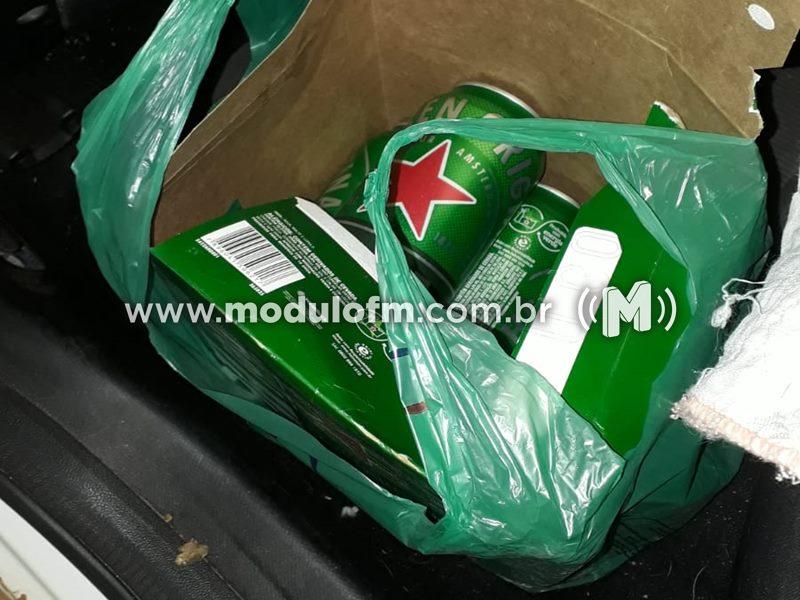 Homem flagrado com lata de cerveja no carro é preso por embriaguez ao volante na MG-187 em Patrocínio