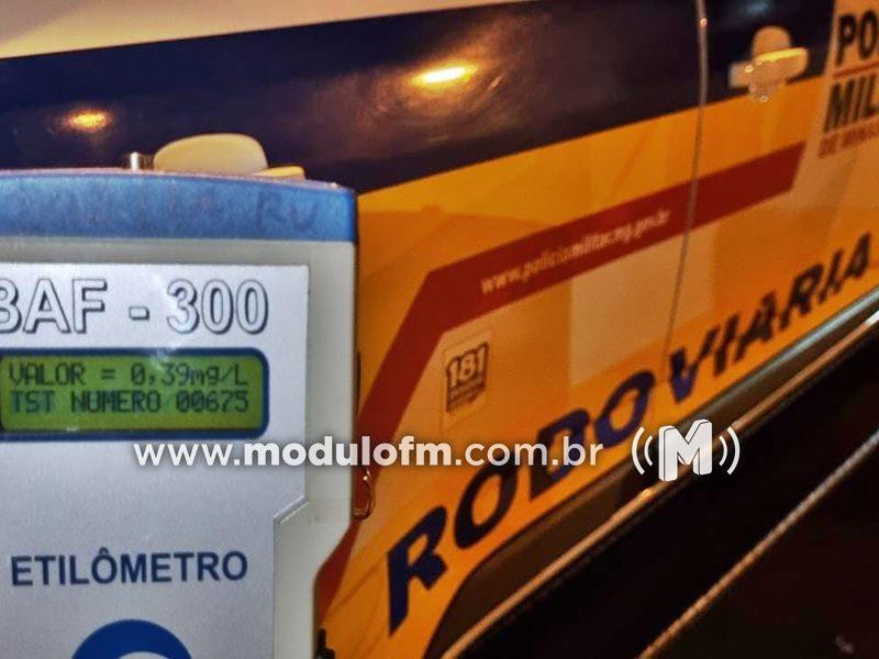 Motorista embriagado é preso em flagrante na rodovia MGC-462 em Patrocínio