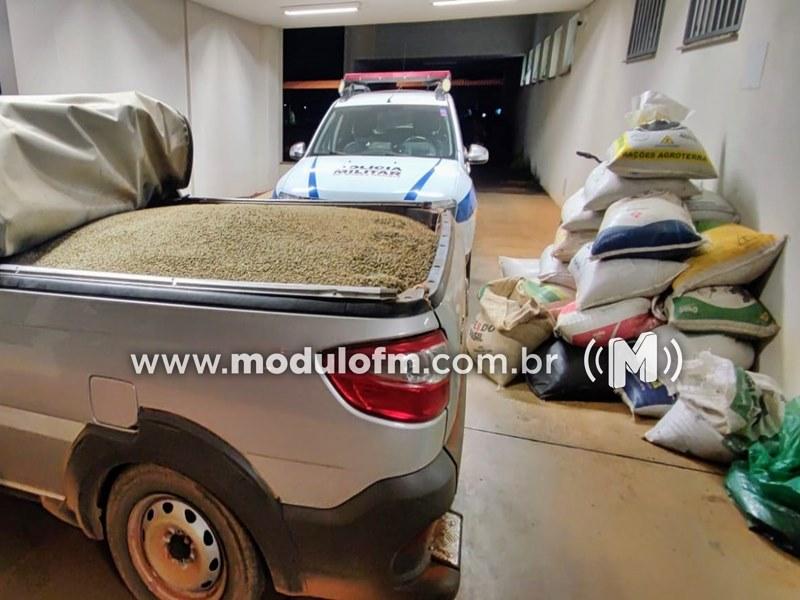 Polícia prende motorista e comparsas envolvidos em esquema de furto de café na região de Martins em Patrocínio