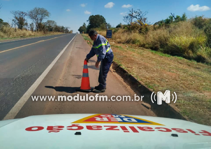 DER-MG restringe circulação de veículos pesados na BR-365 durante Festa de Nossa Senhora da Abadia em Romaria