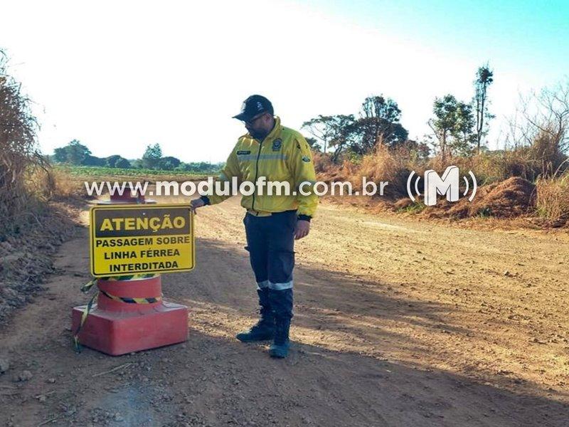 Manutenção na Linha Férrea de Macaúbas de Cima interdita passagem e exige rotas alternativas