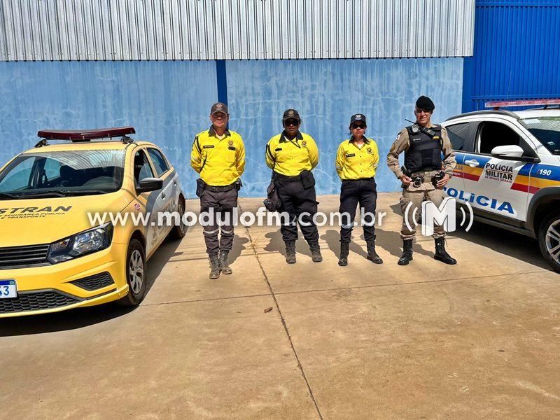 Polícia Militar e SESTRAN se unem para garantir segurança na comunidade escolar de Patrocínio