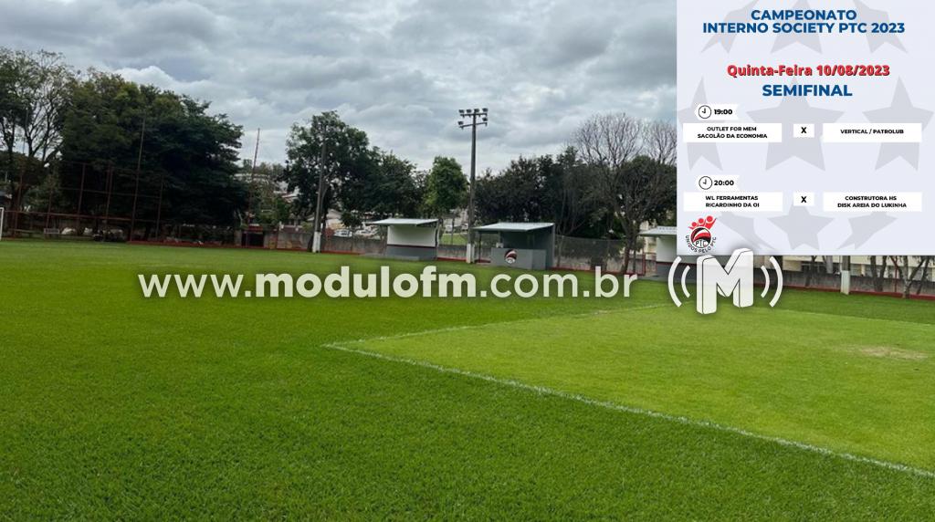 Semifinais do Campeonato Interno Society do PTC acontecem nesta...