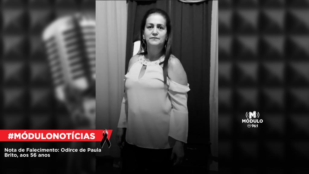 Nota de Falecimento: Odirce de Paula Brito, aos 56 anos