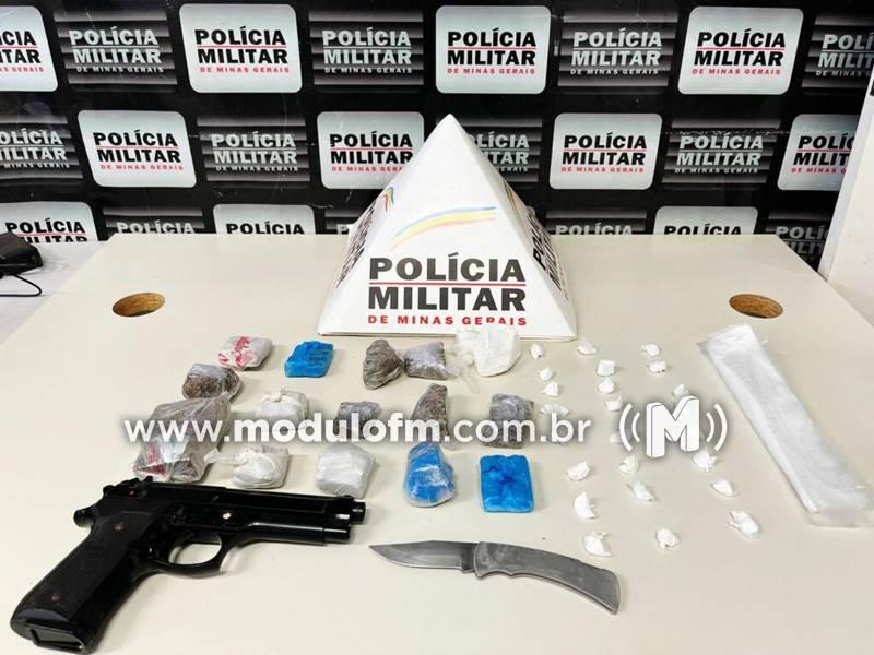 PM cumpre mandado de busca e apreensão em Operação contra o tráfico de drogas em Patrocínio