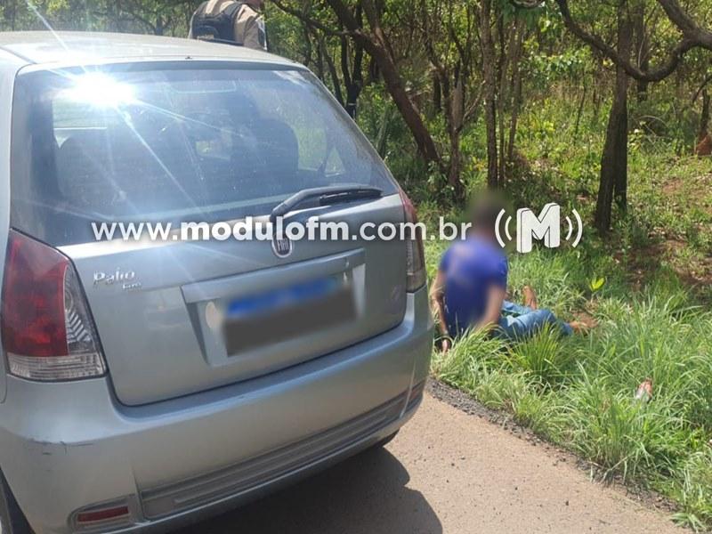 Suspeitos de aplicarem golpes em idosos de Patrocínio, Cruzeiro da Fortaleza e Guimarânia são presos fugindo pela BR-365