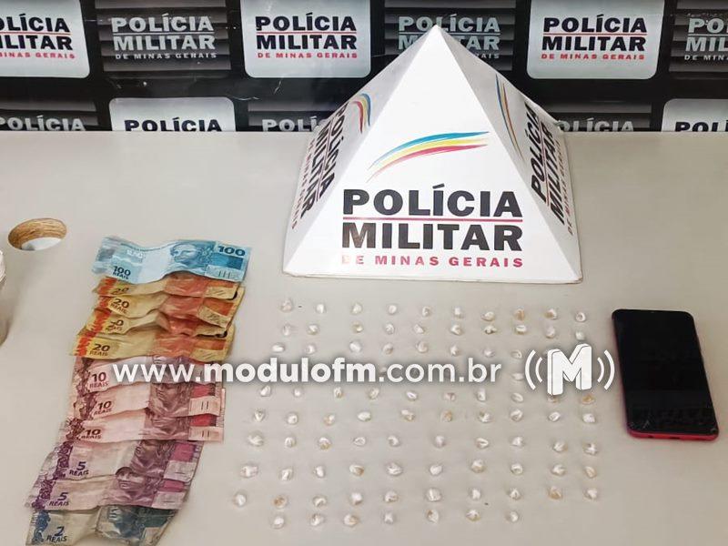 Homem é preso com pedras de crack na boca no bairro Serra Negra