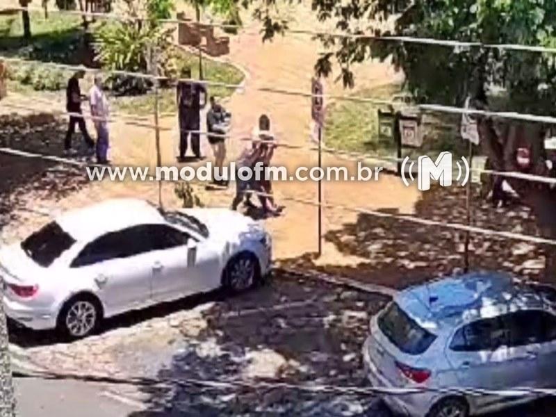 Homem em prisão domiciliar é preso por populares após série de furtos em Patrocínio