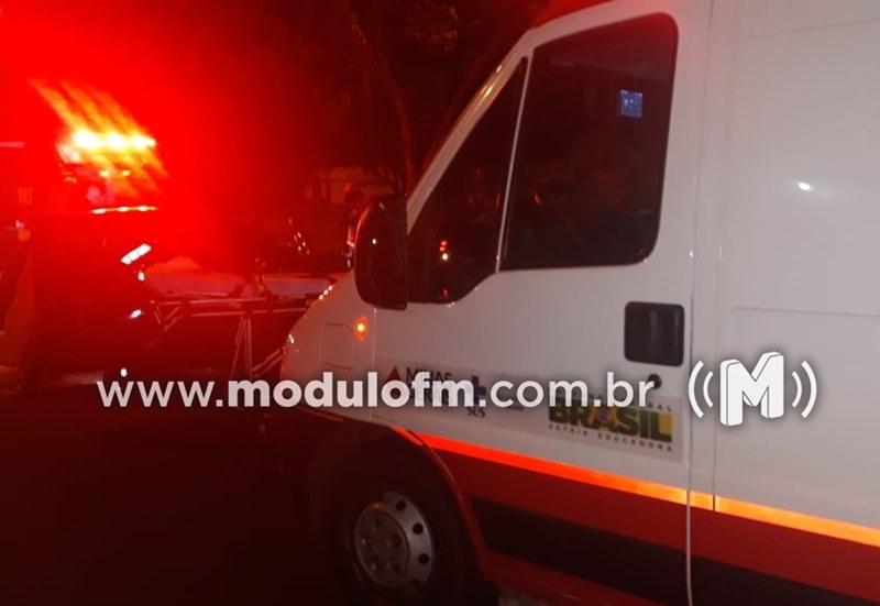 Samu atende vítima de capotamento com corte profundo e escoriações na BR-365 em Patrocínio