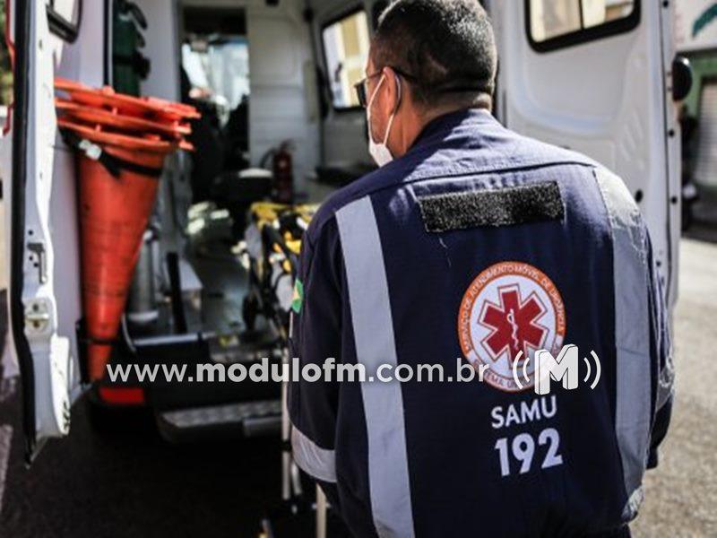 Acidente de trabalho deixa homem ferido após ser atingido...