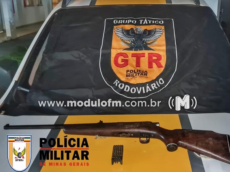 Jovem é detido com rifle e munições durante operação policial em Serra do Salitre