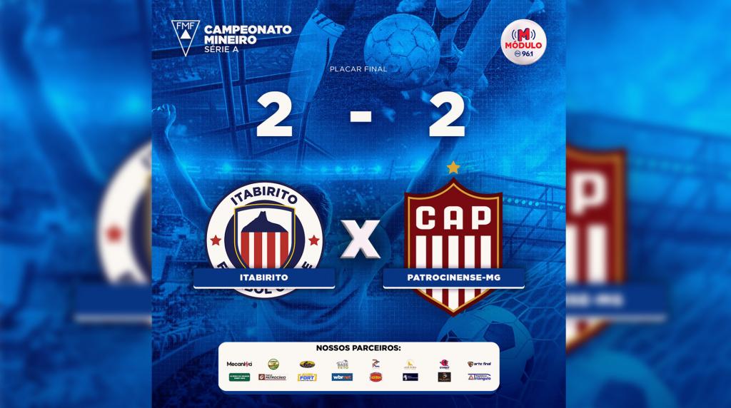 Com sabor amargo, CAP cede empate ao Itabirito no fim do jogo, em Belo Horizonte