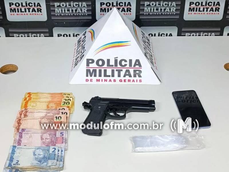 Três homens são presos após série de assaltos em Patrocínio; assaltantes usavam réplica de pistola para confundir vítimas