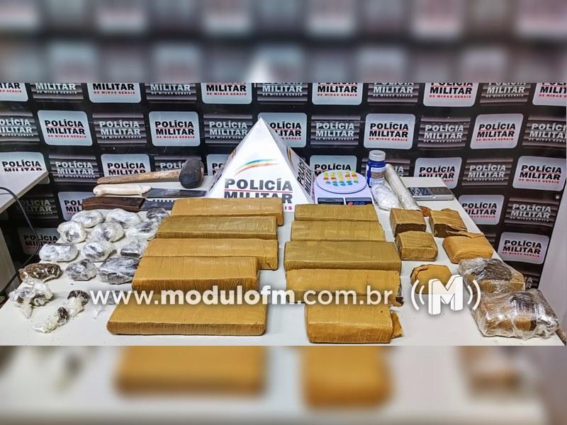 Casal é preso após grande apreensão de drogas no bairro Morada Nova em Patrocínio