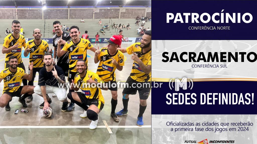 Patrocínio será uma das sedes da Copa Inconfidentes de Futsal