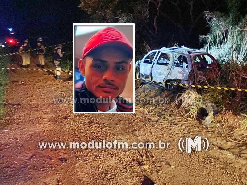 Tragédia na BR-365: Corpo carbonizado de jovem vítima de acidente é identificado após quase seis meses
