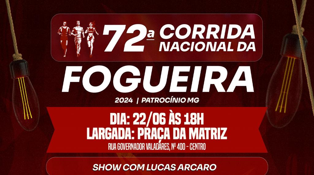 72ª Corrida Nacional da Fogueira acontece neste sábado (22)...