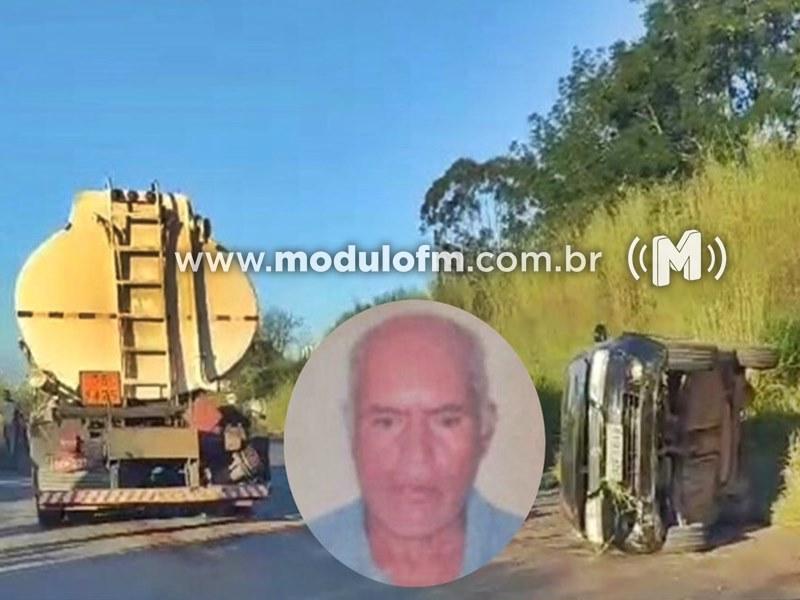 Idoso de 67 anos morre após quase 40 dias de internação devido a capotamento no trevo da BR-365 com MG-230 em Patrocínio