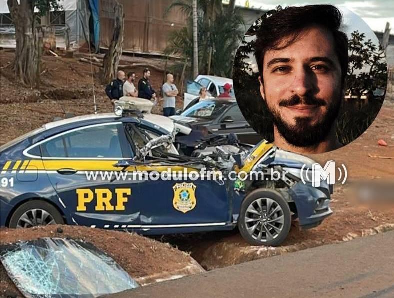 Policial Rodoviário Federal de Coromandel morre em serviço após carreta tombar e atingir viatura na BR-365