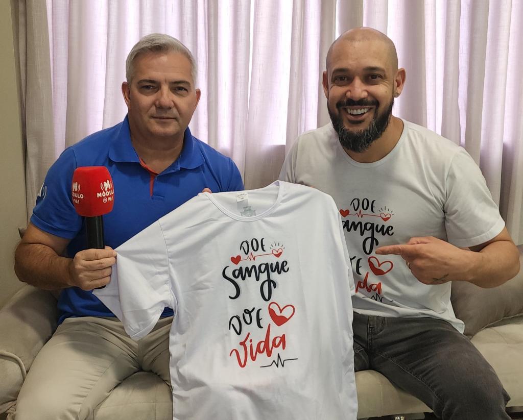 Empresário Santhyago Simeão arrecada mil camisetas para apoiar o PACE Hemominas e o Hospital do Câncer de Patrocínio