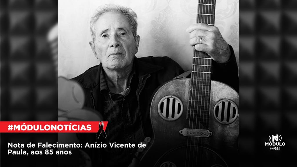 Nota de Falecimento: Anízio Vicente de Paula, aos 85 anos