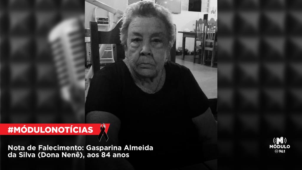 Nota de Falecimento: Gasparina Almeida da Silva (Dona Nenê), aos 84 anos