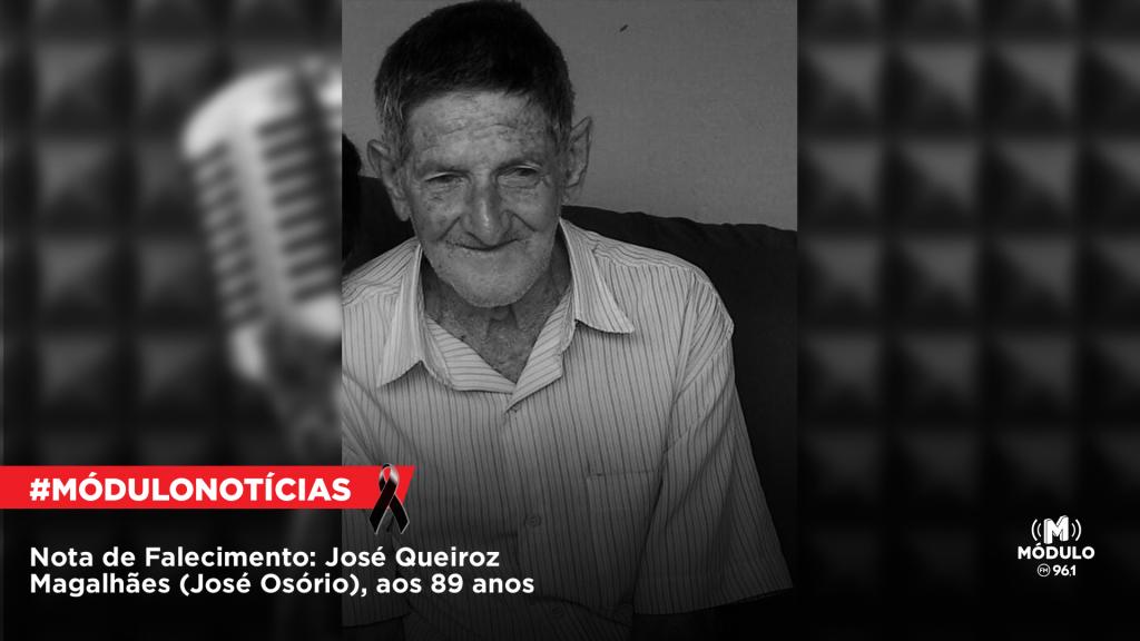 Nota de Falecimento: José Queiroz Magalhães (José Osório), aos 89 anos