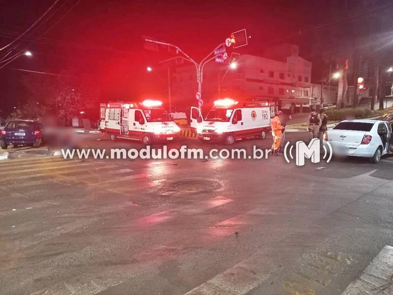Acidente no Cruzamento da avenida Faria Pereira com João Alves do Nascimento deixa cinco feridos