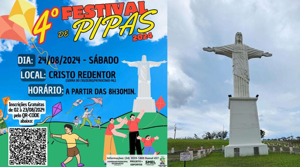 Bons Ventos de Agosto: 4º Festival de Pipas será realizado neste sábado em Patrocínio