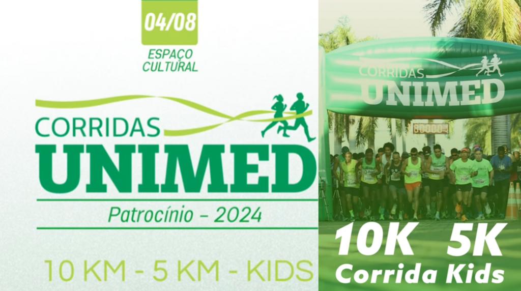 Com um grande número de inscritos, a Corridas Unimed, etapa Patrocínio, foi realizada neste domingo (04/08)