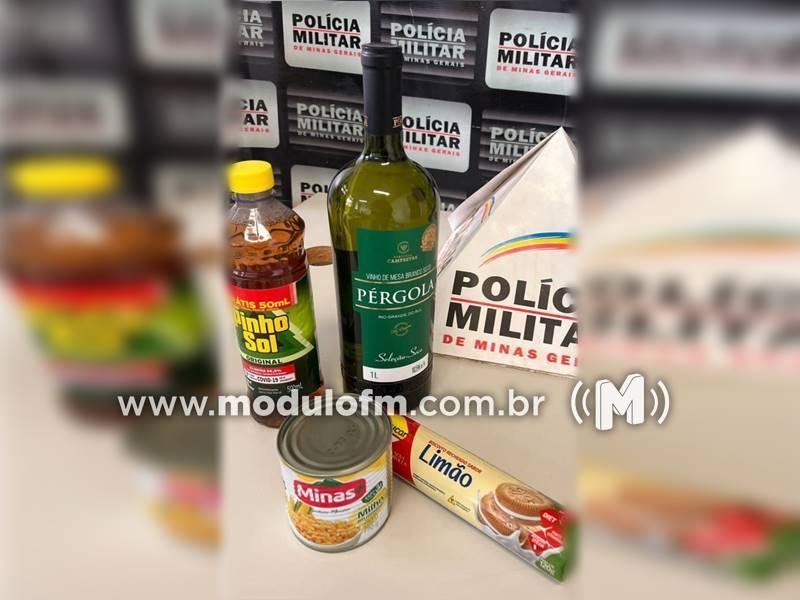Homem é preso por furto em supermercado no bairro Belvedere em Patrocínio