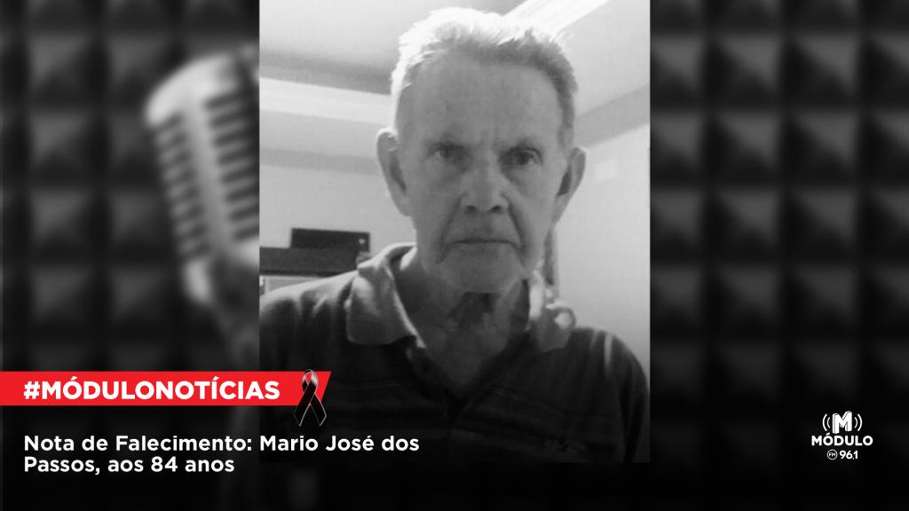Nota de Falecimento: Mario José dos Passos, aos 84 anos