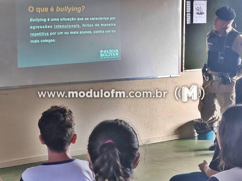 Polícia Militar promove palestras contra violência nas escolas em Patrocínio