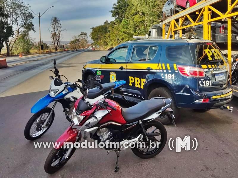 PRF recupera duas motocicletas furtadas em Operação de Fiscalização na BR-365