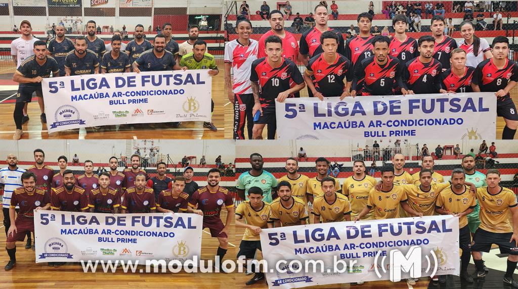 Tullim Pinturas/Kaká Tomates e FAF/PTC vencem no encerramento da 1ª rodada da 5ª Liga de Futsal Macaúba  Ar-Condicionado/Bull Prime