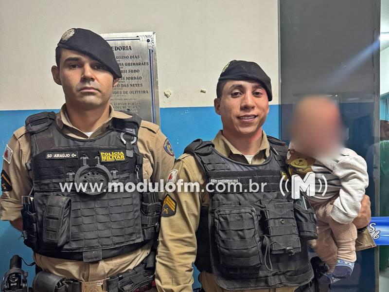 Ação rápida da PM salva vida de bebê engasgado em Perdizes