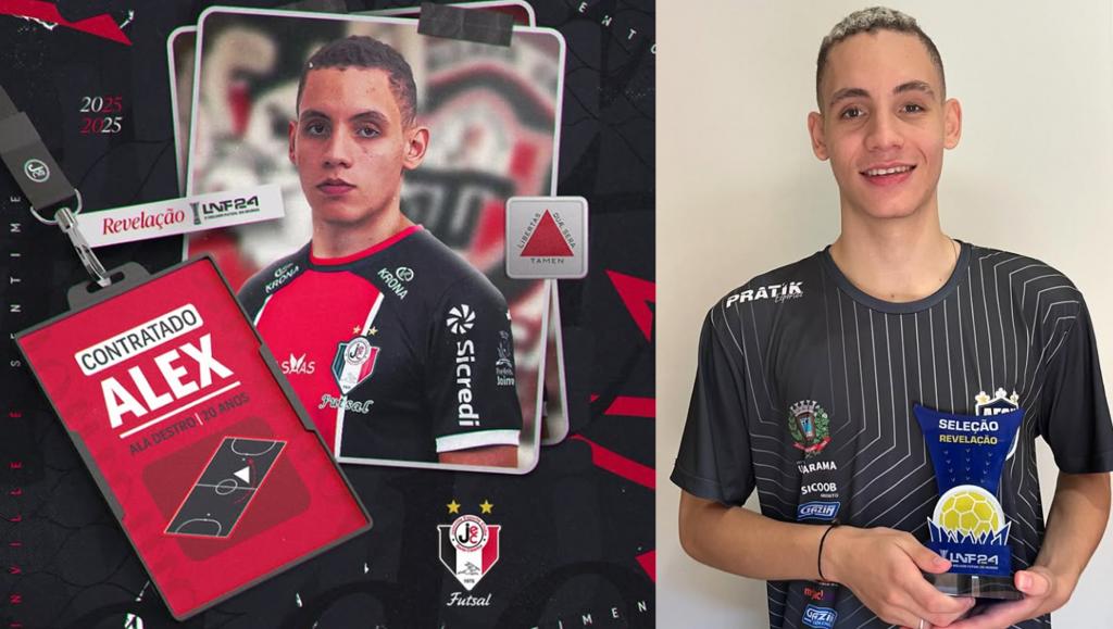 Patrocinense Alex Valentin é anunciado oficialmente pelo JEC/Krona, uma das maiores equipes de futsal do Brasil