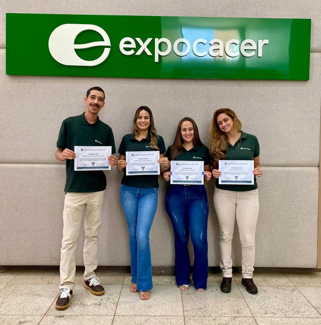 Colaboradores da Expocacer conquistam Q-Grader, certificação internacionalmente reconhecida