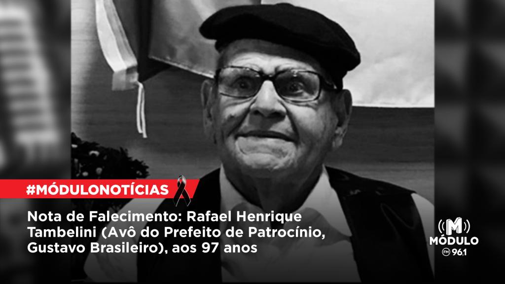 Nota de Falecimento: Rafael Henrique Tambelini (Avô do Prefeito...