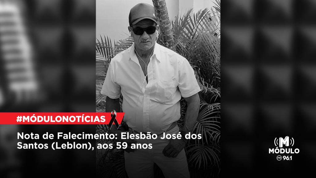 Nota de Falecimento: Elesbão José dos Santos (Leblon), aos...