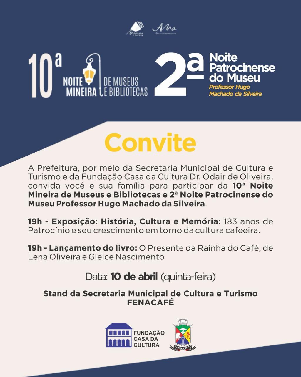 Acontece nesta quinta-feira (10) a 2ª Noite Patrocinense do...