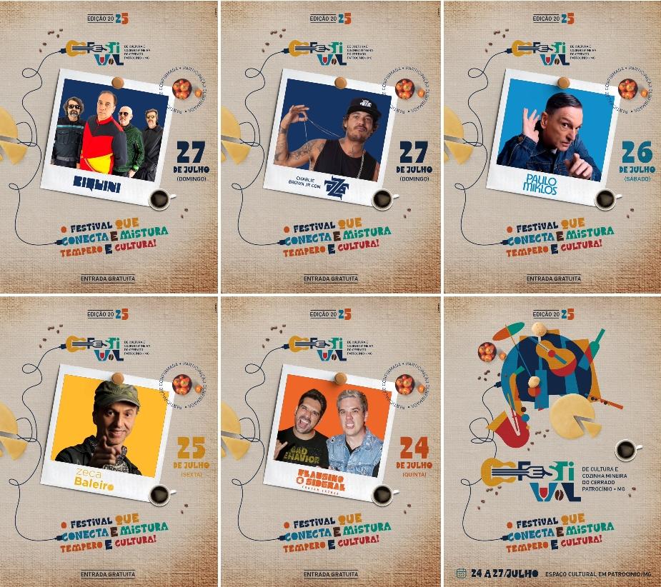 Imagem 1 do post Com artistas nacionalmente consagrados, Festival de Cultura e Cozinha Mineira do Cerrado movimenta Patrocínio de 24 a 27 de julho