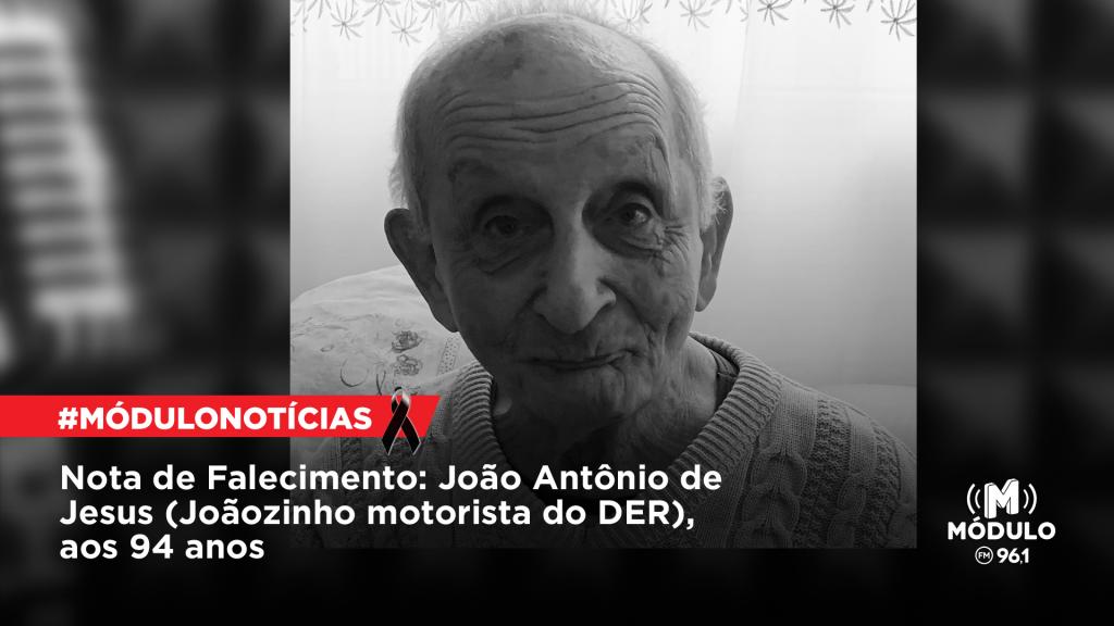 Nota de Falecimento: João Antônio de Jesus (Joãozinho motorista...