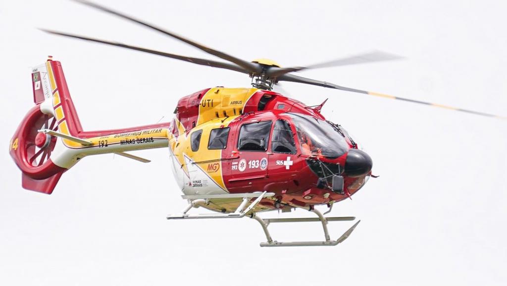 Homem de 58 anos sofre grave acidente de trabalho em Monte Carmelo e é transferido de helicóptero para Uberlândia