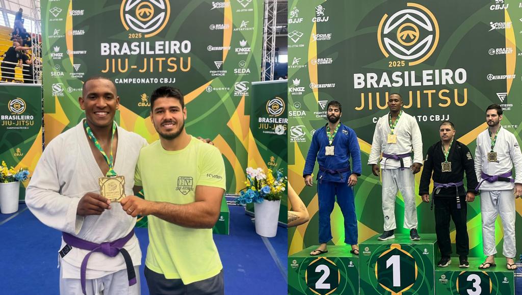 Patrocinense conquista título na faixa roxa, categoria Super Pesado, no Campeonato Brasileiro de Jiu-Jitsu em Barueri/SP