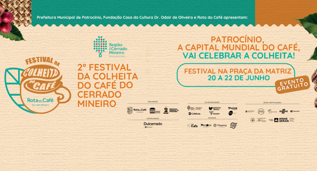 Festival da Colheita do Café começa hoje em Patrocínio; confira a programação