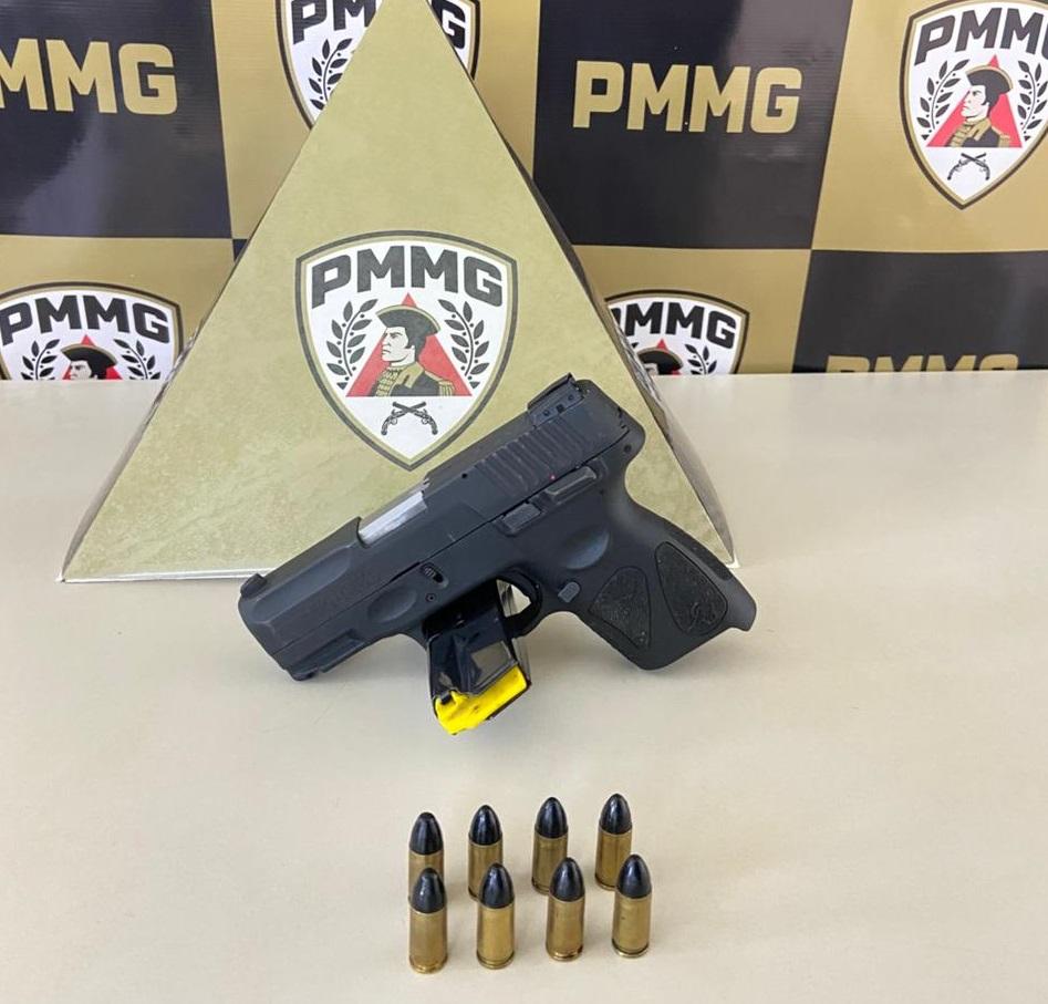 PM apreende pistola 9mm em cumprimento de mandado em...
