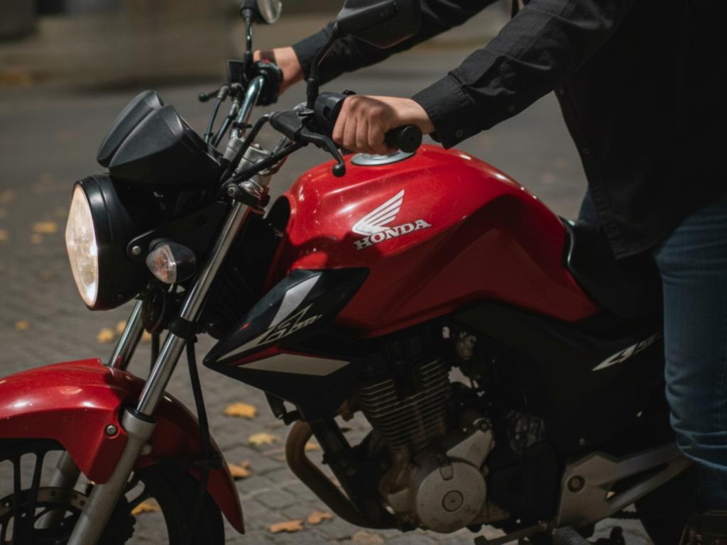 Criminoso furta moto em plena luz do dia enquanto...