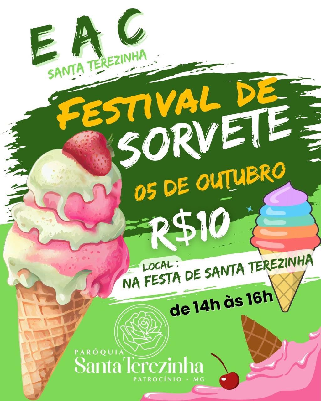 EAC da Paróquia Santa Terezinha realiza Festival de Sorvete neste domingo (05/10)
